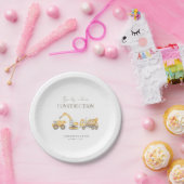 Baby shower van het bouwthema papieren bordje (Feest)