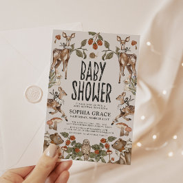 Baby shower van het Enchanted Forest Storybook Kaart