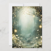 Baby shower van het Enchanted Forest Woodland Anim Kaart (Achterkant)