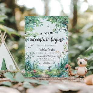 Baby shower van het Enchanted Forest Woodland Kaart