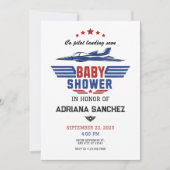 Baby shower van het gevechtsvliegtuig kaart (Voorkant)