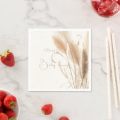 baby shower van het gras "Eegant Pampas" Servet (Insitu)