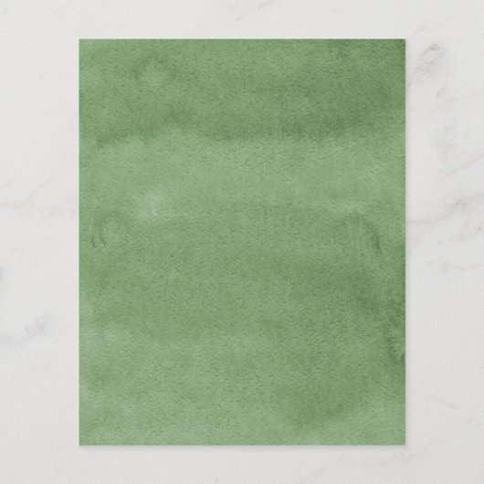 Baby shower van het groenbos van de begroting (Achterkant)