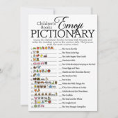 Baby shower van het kinderboek Emoji Pictionary Kaart (Voorkant)