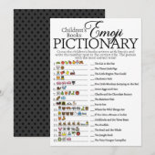 Baby shower van het kinderboek Emoji Pictionary Kaart (Voorkant / Achterkant)