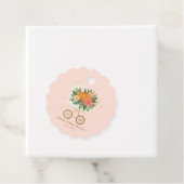 Baby shower van het kleine pompoenmeisje bedankjes labels (In situ)