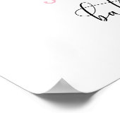 Baby shower van het konijnenhuis poster (Hoek)