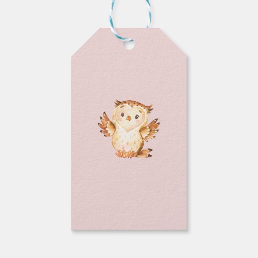 Baby shower van het Label Favor Gift Cadeaulabel (Achterkant)