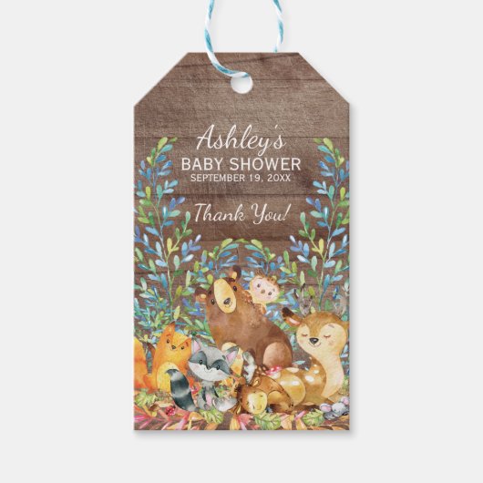 Baby shower van het Label Favor Gift Cadeaulabel (Voorkant)