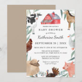 Baby shower van het landschap van de klap op de Bo Kaart (Voorkant / Achterkant)