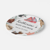 Baby shower van het landschap van de klap op de Bo Papieren Bordje (Gekanteld)