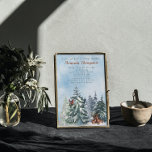 Baby shower van het landschapsavontuur van bosland kaart<br><div class="desc">Winter Forest Animals kerstboomuitnodiging voor het Baby shower van het avontuurliefhebber moeder-in-be. Overeenkomende objecten beschikbaar.</div>