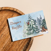 Baby shower van het landschapsavontuur van bosland visitekaartje