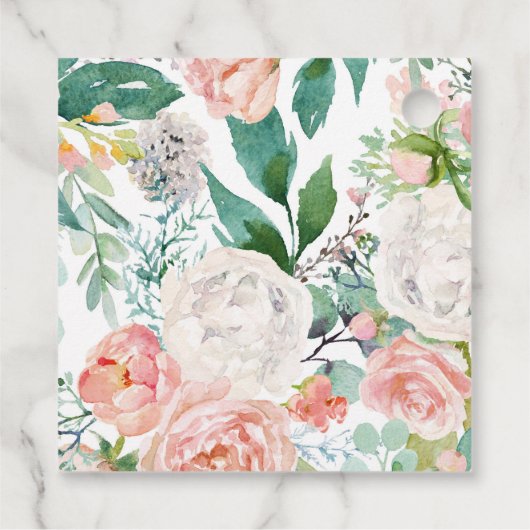 Baby shower van het liefdadig bosbos bedankjes labels (Achterkant)