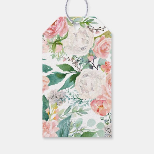 Baby shower van het liefdadig bosbos cadeaulabel (Achterkant)