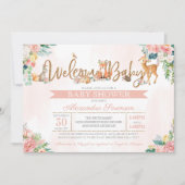 Baby shower van het liefdadig bosbos kaart (Voorkant)