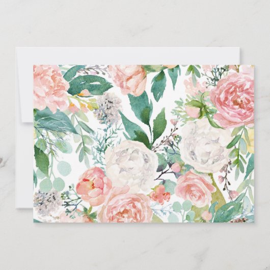 Baby shower van het liefdadig bosbos kaart (Achterkant)