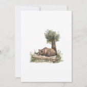 Baby shower van het Modern Woodland Animals Forest Kaart (Achterkant)