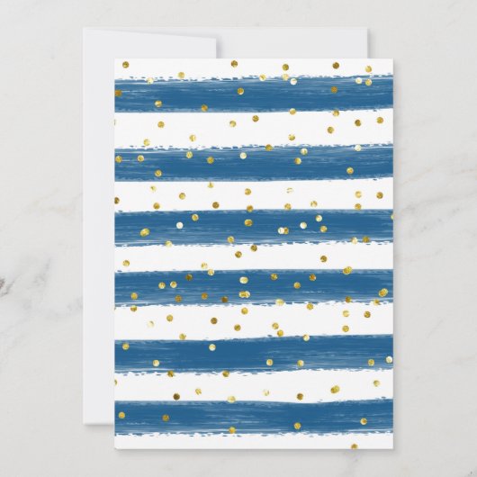 Baby shower van het mooie Swan-Delicate Navy Blue  Kaart (Achterkant)