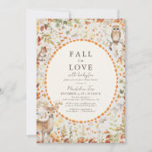 Baby shower van het Mushroom Forest bij Woodland A Kaart (Voorkant)