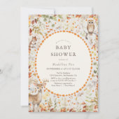 Baby shower van het Mushroom Forest bij Woodland A Kaart (Voorkant)