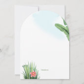 Baby shower van het nieuwe hoofdstuk kaart (Achterkant)