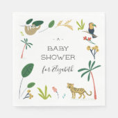 Baby shower van het Oerwoud Servet (Voorkant)