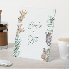 Baby shower van het Oerwoud van Books and Gifts Si Reclamebord Met Voetstuk