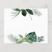 Baby shower van het Oerwoud van de Waterverf van S (Achterkant)