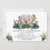 Baby shower van het Oerwoud van de Waterverf van S Kaart (Voorkant)