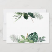 Baby shower van het Oerwoud van de Waterverf van S Kaart (Achterkant)