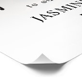 Baby shower van het paar gepersonaliseerde foto perfect poster (Hoek)