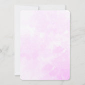 Baby shower van het patroon van de Waterverf van h Kaart (Achterkant)