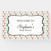 Baby shower van het patroon van het Koraal en van  Spandoek (Horizontaal)