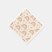 Baby shower van het regenboogpatroon van Terracott Servet (Hoek)