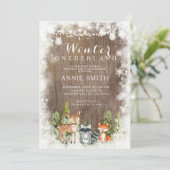 Baby shower van het Roesthout Winter Onederland An Kaart (Staand voorkant)