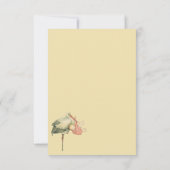 Baby shower van het Roze meisje Hartelijk dank Bedankkaart (Achterkant)