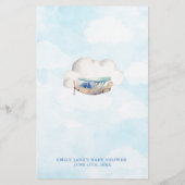 Baby shower van het Speelgoed van de Kaart van Bab (Achterkant)