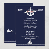 Baby shower van het tandheelkundige anker : Uitnod Kaart (Voorkant / Achterkant)