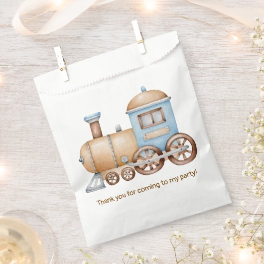 Baby shower van het treinverjaardagsfeestje bedankzakje (Geknipt)