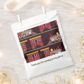 Baby shower van het treinverjaardagsfeestje bedankzakje (Geknipt)
