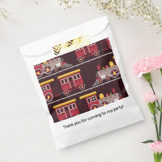 Baby shower van het treinverjaardagsfeestje bedankzakje (Gezegeld)