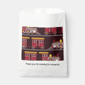 Baby shower van het treinverjaardagsfeestje bedankzakje (Voorkant)