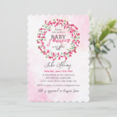 Baby shower van het tropisch bos van Bougainvillea Kaart (Staand voorkant)