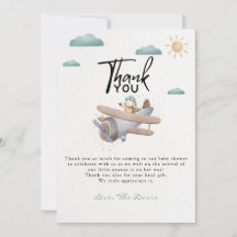 Baby shower van het vliegtuig