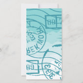 Baby shower van het vliegtuig bedankkaart (Achterkant)