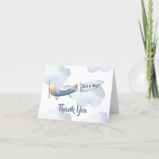 Baby shower van het vliegtuig bedankt