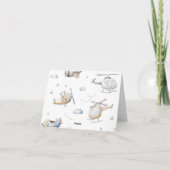 Baby shower van het vliegtuig bedankt (Achterkant)