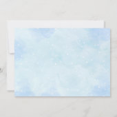 Baby shower van het vliegtuig Blue Teddy Bear Bedankkaart (Achterkant)