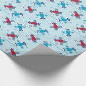 Baby shower van het vliegtuig cadeaupapier (Hoek)